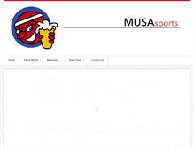 Tablet Screenshot of musasports.com